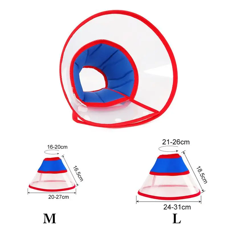 Прозрачный защитный чехол для собаки, кошки, шеи, заживление ран, конус, защитный медицинский ошейник для домашних животных, умный конус, предотвращающий укусы