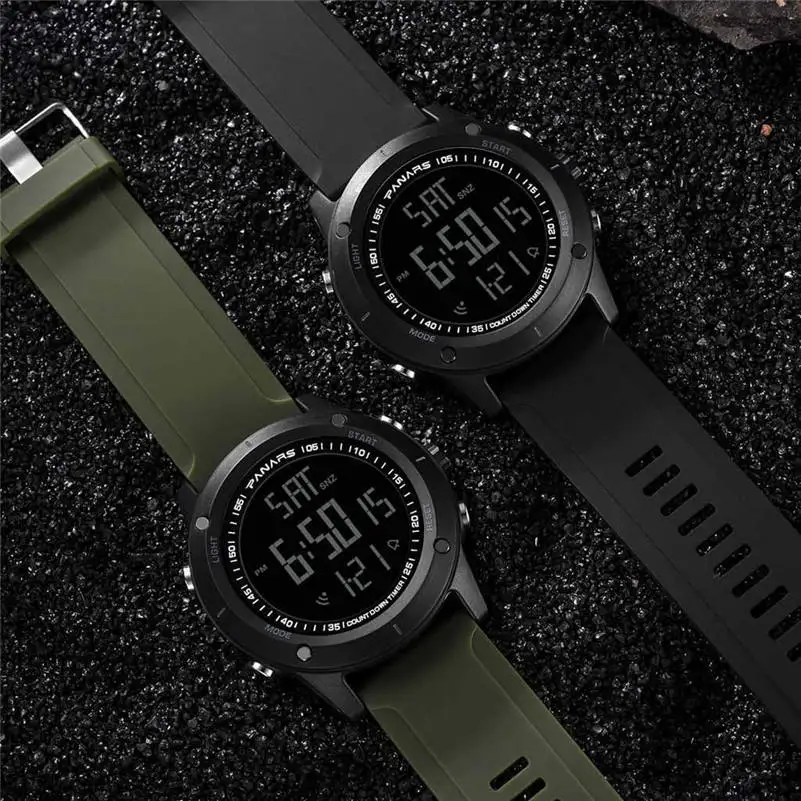 

PANARS Brand Fashion High Quality Mens Watches Luxury Men Analog Digital Military Sport LED Waterproof WristWatch Freeship 661S4