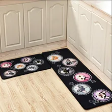 40X60 см+ 40x120 см/набор кухонных ковриков, поглощающих масло, нескользящий длинный ковер, противоскользящие латексные износостойкие коврики