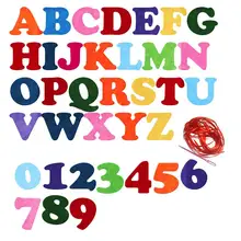 130 шт Красочный Английский алфавит DIY ручной работы Нетканые Конструкции Дети Раннее изучение алфавита нетканые рукоделие фетровая ткань