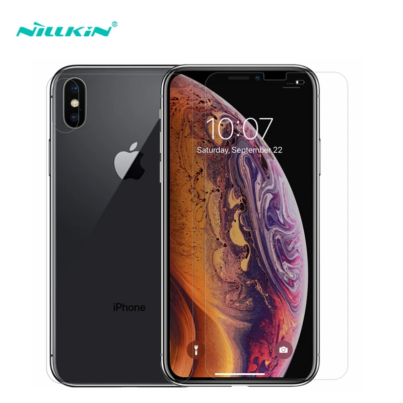 

Nillkin Full Body for iPhone Xs Max Screen Protector Tempered Glass Clear Front Glass + Back Film for iPhone Xs Max Shockproof
