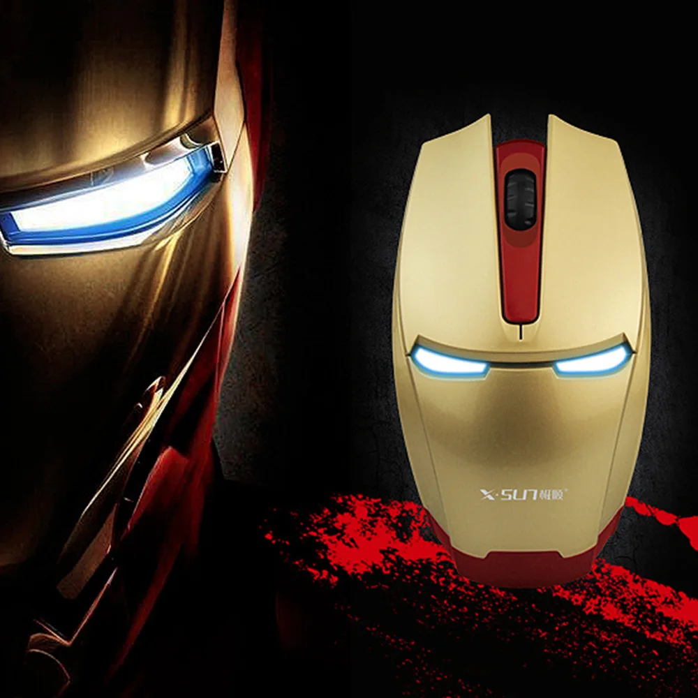Usb computer iron man mouse gaming mouse laptop gamer wired gaming