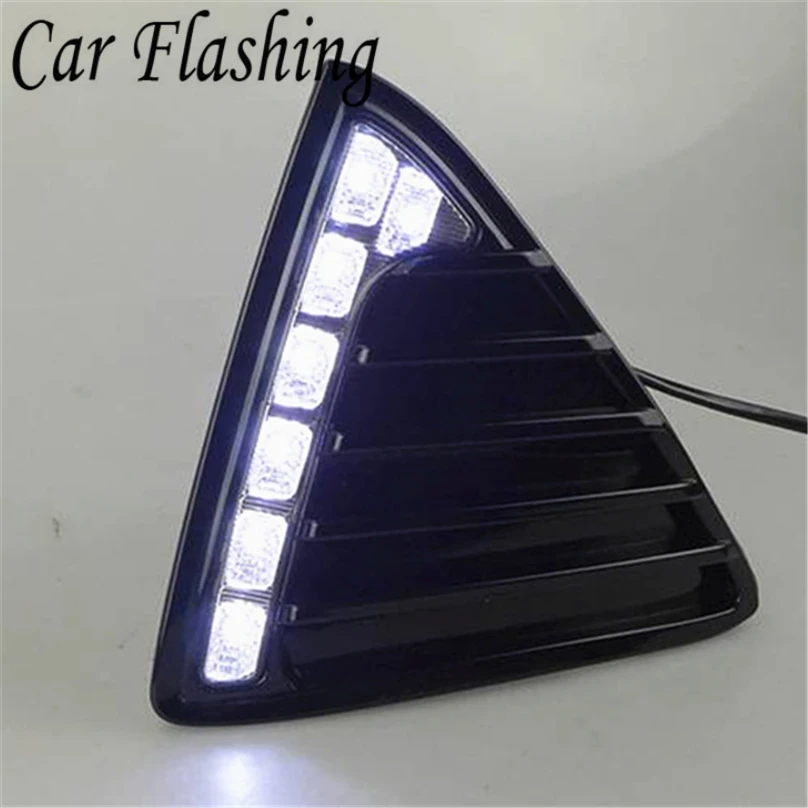 

Car Flashing for Ford Focus 3 2012 2013 2014 LED DRL Daytime Running Light Daylight Waterproof Signal lamp car Styling lights