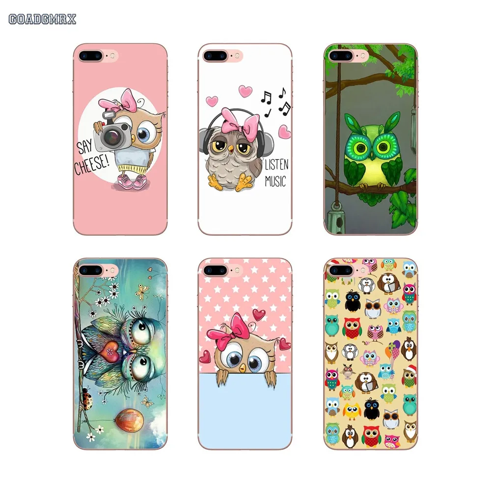 Милый мультяшный Рисунок совы для Samsung Galaxy A10 A30 A40 A50 A60 A70 A6 A8 A9 plus 2018 A6S A9S Star Lite TPU