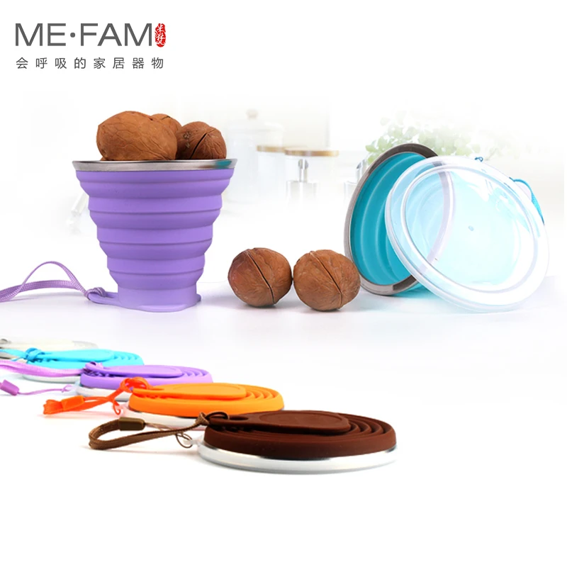 Складной стакан 270 мл Открытый Складная кофейная чашка Путешествия Складные