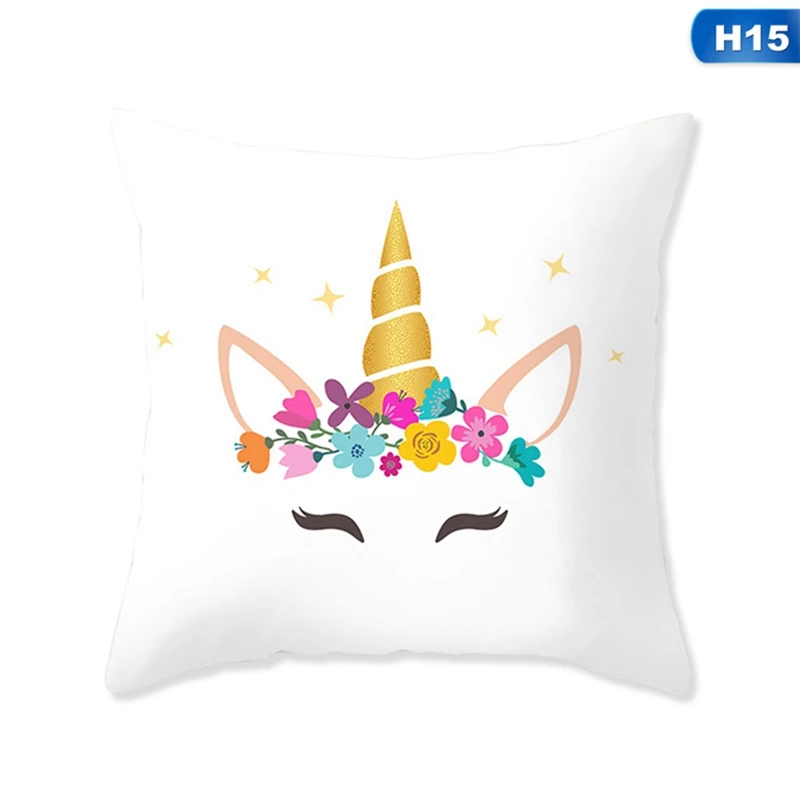 45x45cm Flamingo Unicorn Pillow Case Decorative Pillowcase -Unicorn Fashion HTB1thFZXtfvK1RjSspfq6zzXFXa4