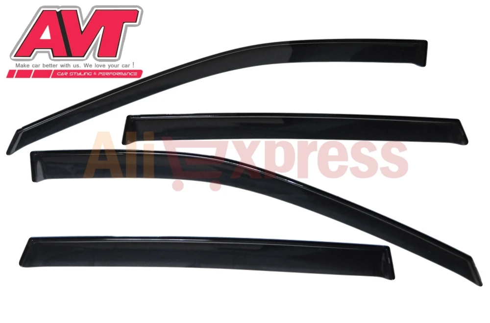 

Deflectors for Ssang Yong Kyron 2006-2017 1set\4pcs styling wind window deflector guard auto vent visor rain guards cover