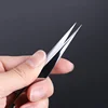 STZ 1pcs Stainless Steel Eyelash Extension Tweezers Straight Curved Curler For Eyelash-false Clip Makeup Nail Art Tools S01-05 5