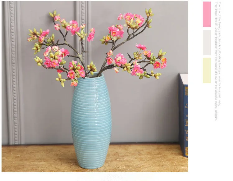 Японский Вишневый цветок искусственный растение горшках DIY свадебный сад украшение дома Флорес вишневый цвет