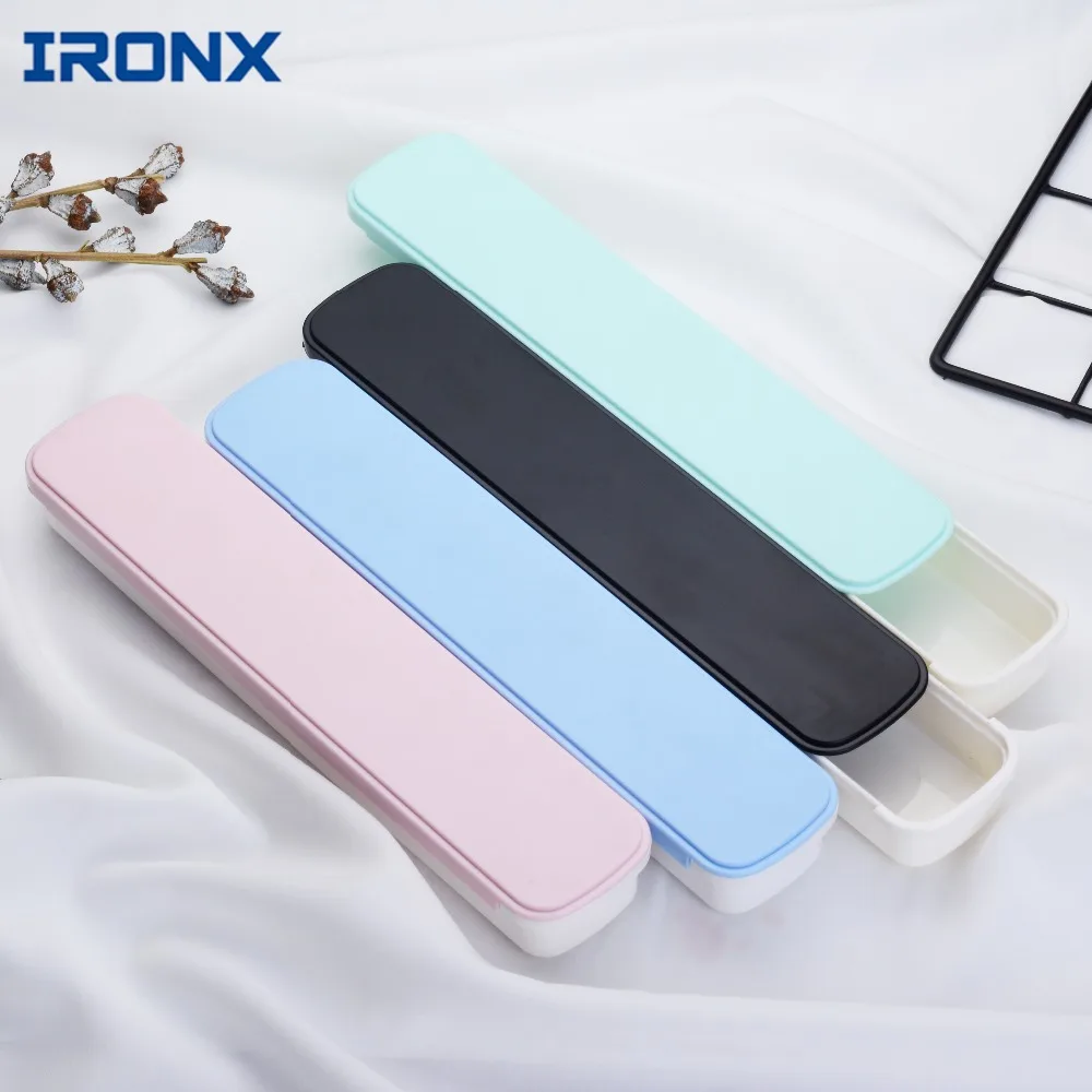 

Portable Tableware Storage Box Antibacterial Resin PP Plastic Outdoor Usage Cute Stationery Box School Bento Cutlery 1pcs
