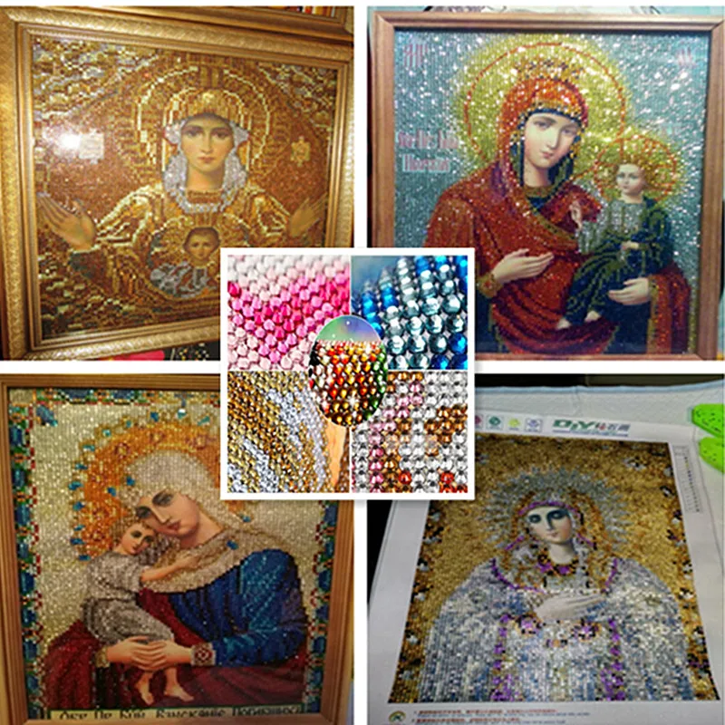 30*40 Diy Алмазная вышивка крестиком религиозная икона лидера мозаика настоящая