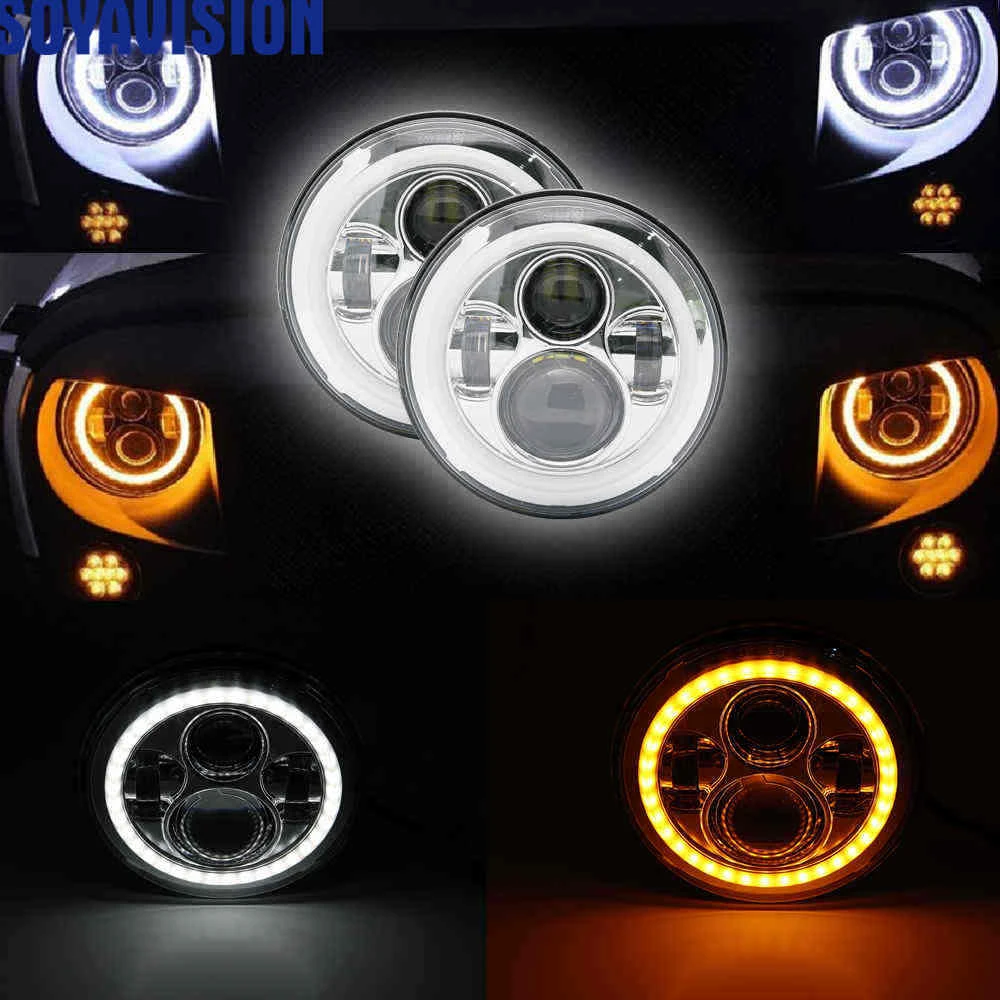 Introducir 55+ imagen 1995 jeep wrangler round headlight conversion