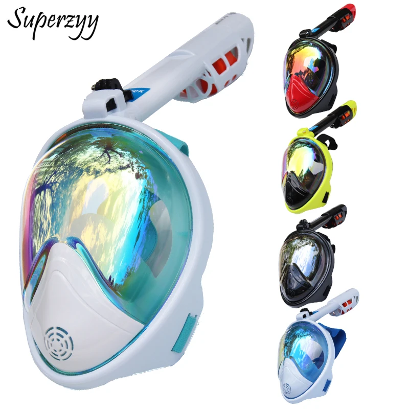 Full Face Diving Mask Anti-fog Snorkeling Mask Underwater Scuba Spearfishing Mask Children/Adult Glasses Training Dive Equipment Full Face Diving Mask Anti-fog Snorkeling Mask Underwater Scuba Spearfishing Mask Children/Adult Glasses Training Dive Equipment