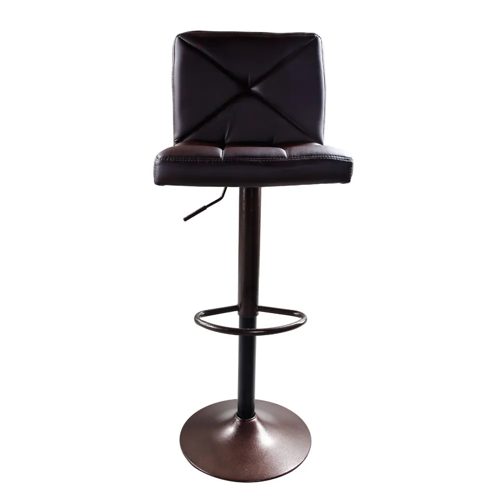 

2pcs Adjustable High Type Disk without armrest Crossover Design Bar Stools Bar Chair Seat Coffee-US Stock