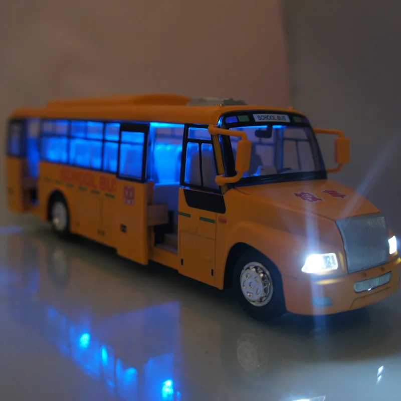 1:32大サイズスクールバスモデルおもちゃの車バック機能スクールバス音響光学大きなバス子供おもちゃの車モデル子供ギフト|toys car  model|toy carcar model - AliExpress