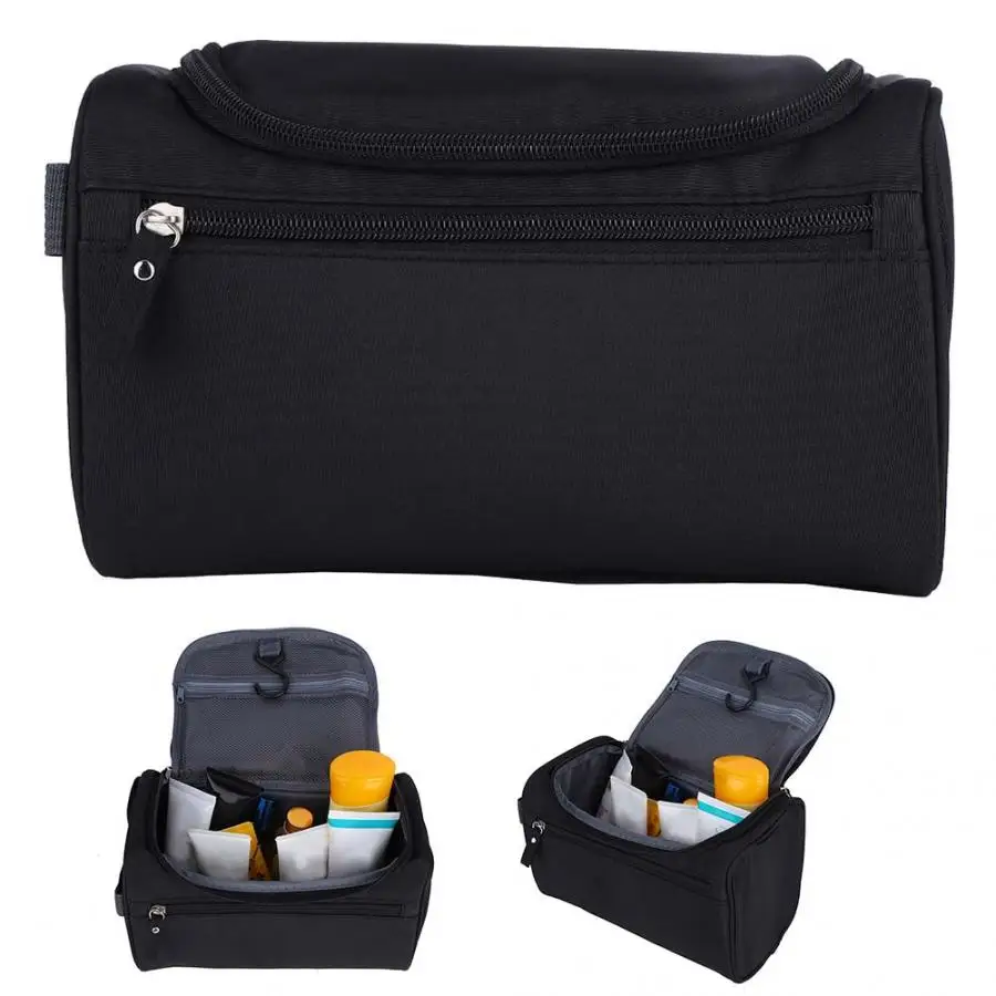 Large Capacity Cosmetic Storage Bag Folding Hanging Toiletry Wash Organizer Makeup Case