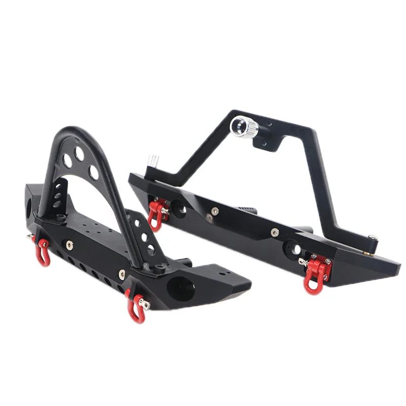 

Traxxas Trx-4 Metal Front And Rear Bumper For 1:10 Rc Crawler Car Axial Scx10