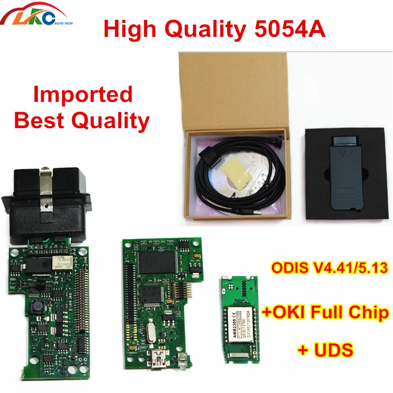 Высококачественный VAS 5054A ODIS V4.41/5 13 Bluetooth Полный чип OKI поддерживающий UDS протокол