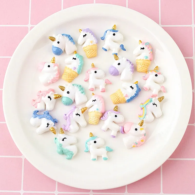 

8pcs Slime Charms Crystal Mud Unicorn Pearl Ball Clay DIY Antistress Toy Slime Putty Decompression Children's Toy Gift