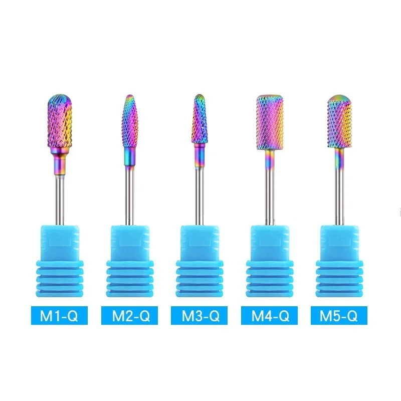 

5PCS Cutters For Manicure Nail Drill Bits Set 3/32" Electric Nail Drill Manicure For UV Gel Nail Polish Remover Nail Art Tool