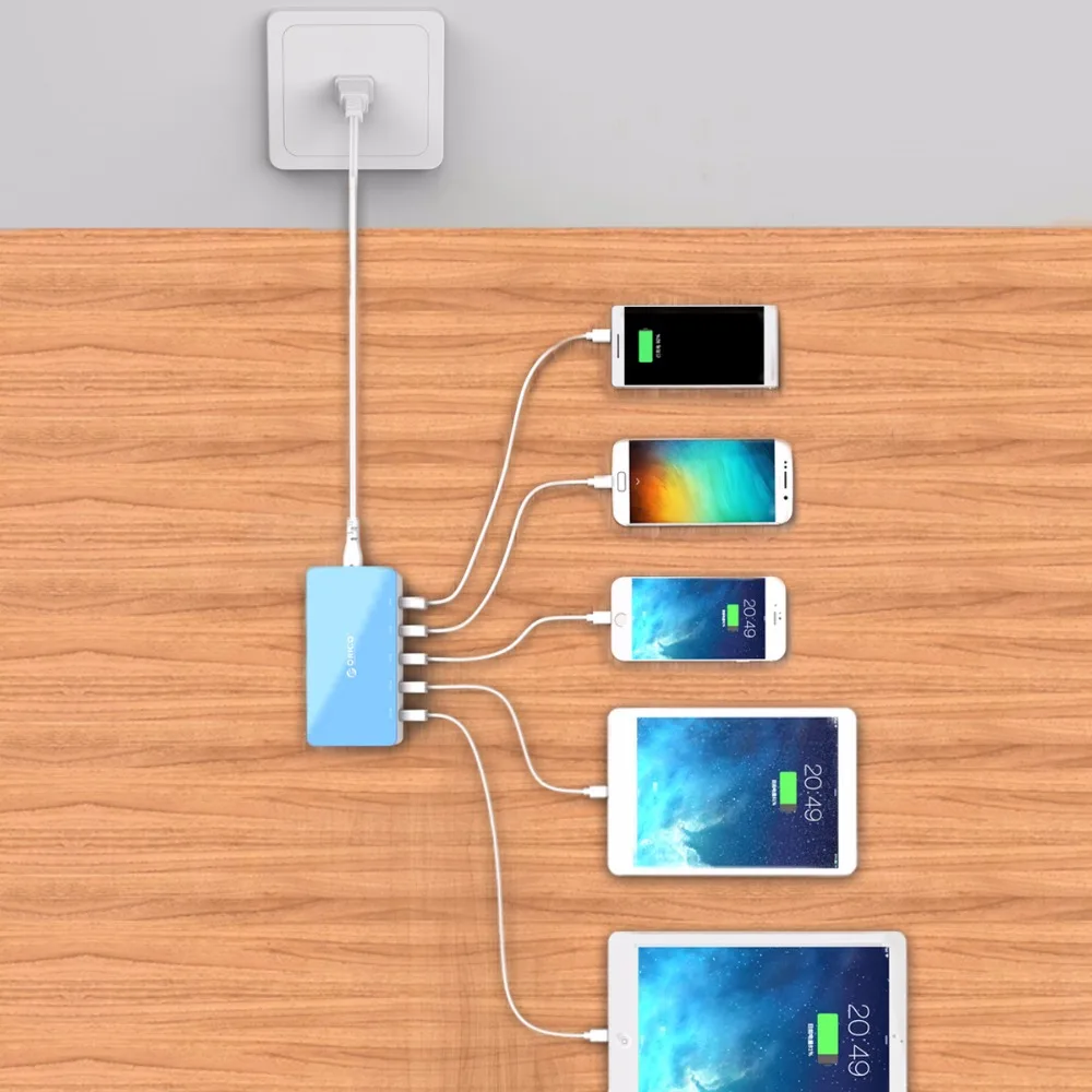 ORICO 5 Порты и разъёмы настольный USB Зарядное устройство для путешествий адаптер