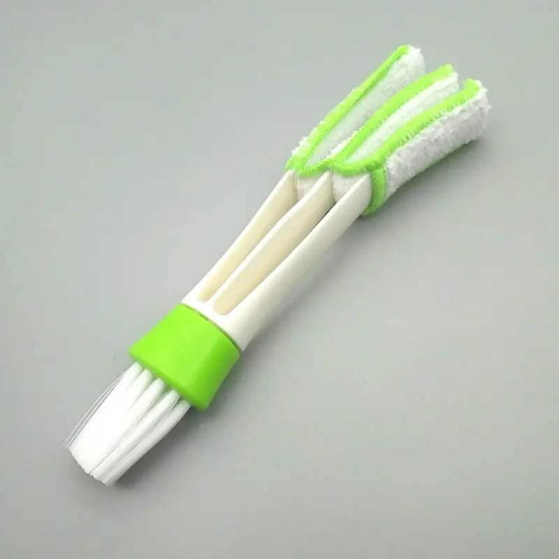 

Portable Double Ended Car Air Conditioner Vent Slit Cleaner Brush Instrumentation Dusting Blinds Keyboard Cleaning Brush