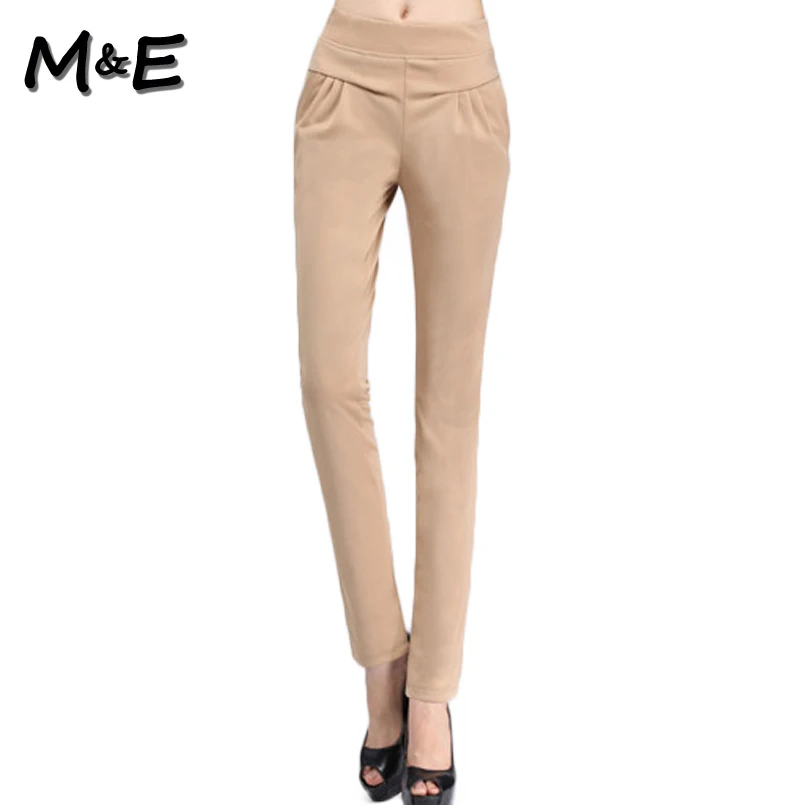 2016 Summer Women Plus Size S-4XL Trouser Fashion Full Length Pocket Casual Stretch Skinny Pencil Pants Capris work Clothing | Женская