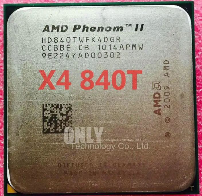 Процессор AMD для Phenom II X4 840T четырехъядерный настольный процессор HD840TWFK4DGR разъем AM3