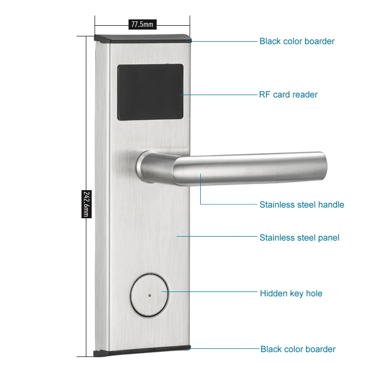 Free Software Rfid Hotel door Lock IC Card Hotel Lock System