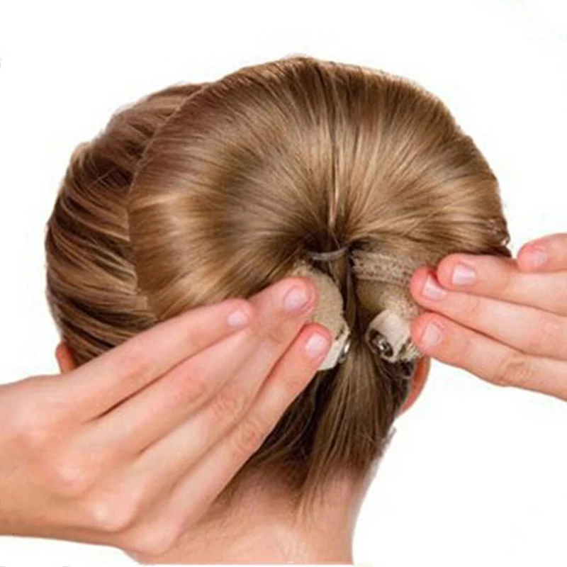 

1 Set Women Magic Foam Sponge Hair Styling Hairdisk Donut Quick Messy Bun Updo Hair Accessories HSJ88