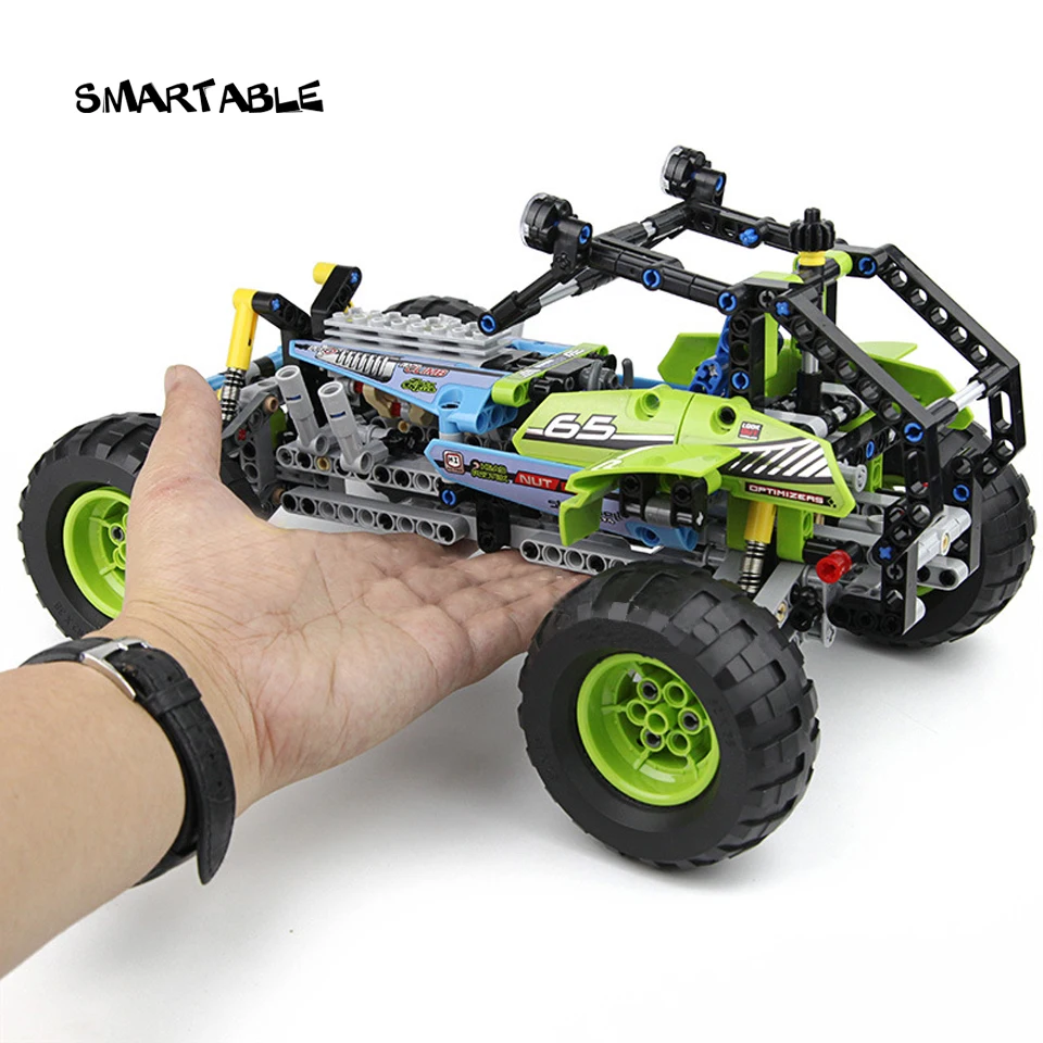

Smartable Technic series 2-in-1 Formula Off-Roader Car Building Blocks Brick Toys Compatible Legoed Technic City Gift 494pcs/set