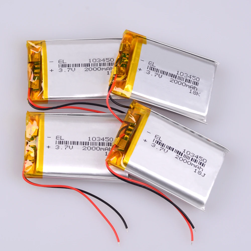 Bluetooth динамик 103450 3 7 в 2000 мАч литий полимерный аккумулятор для MP3 GPS навигатора DVD
