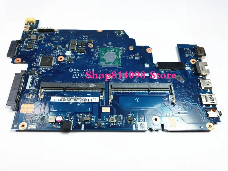 laptop motherboard for font b ACER b font E5 511 Z5WAL LA B211P Mainboard With CPU