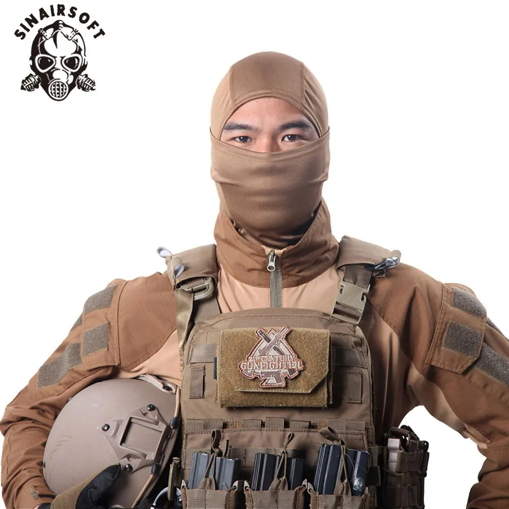 

SINAIRSOFT New ! Rattlesnake Tactical helmet Airsoft Hunting Wargame Breathing Dustproof Face Balaclava Mask Full Hood LY1306