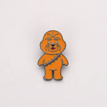 

Star Wars Chewbcca Enamel Pin Action Figure Toys Cute Brooch Jewelry Birthday/Christmas Gift for Kids 20 pcs/lot Wholesale