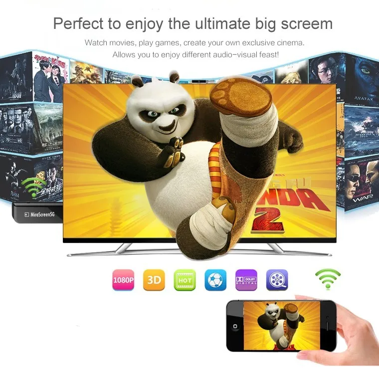 Mirascreen Вай-Фай HDMI OTA tv Stick Адаптер Wi-Fi Дисплей приемник лучше Mirascreen DLNA AirPlay Miracast Airmirroring ТВ SE5