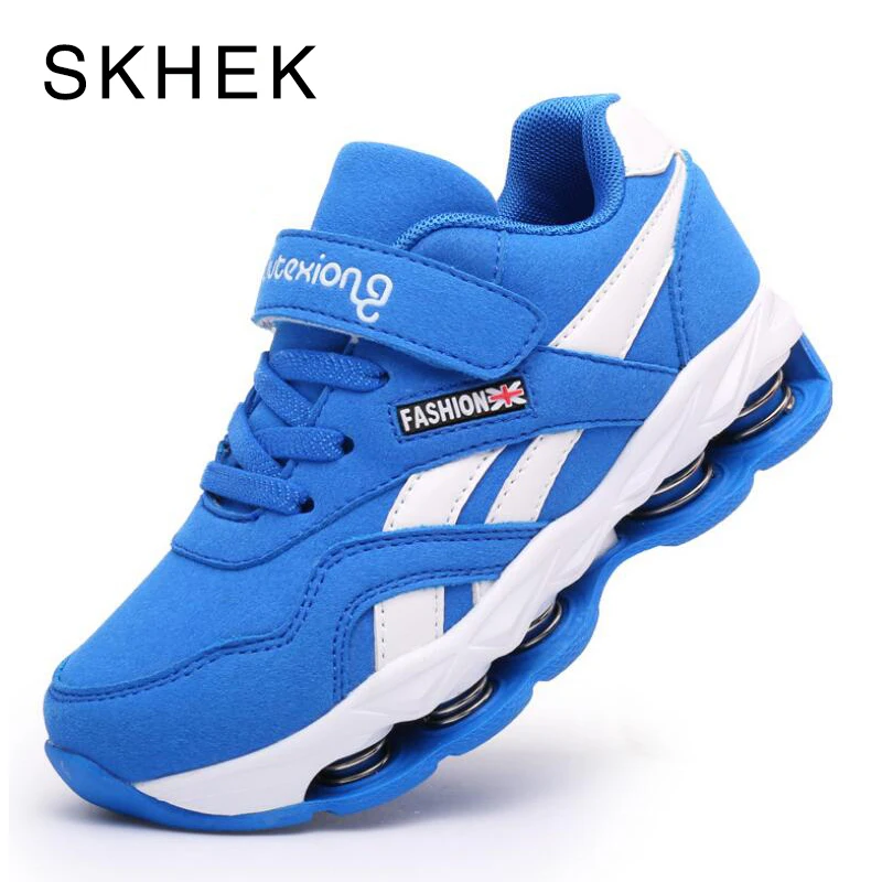 Baratos SKHEK 2018 otoño niños zapatos niños niñas aire cojín zapatos cómodos niños moda Zapatillas niños deportes zapatos