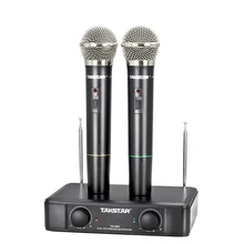 Дешевле высокого качества Takstar TS-2200 беспроводной VHF микрофон концертный микрофон для KTV бытовой караоке TS 2200