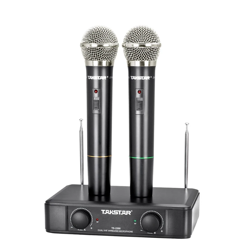 Беспроводной микрофон Takstar TS-2200 VHF для караоке KTV 2200 бесплатная доставка |