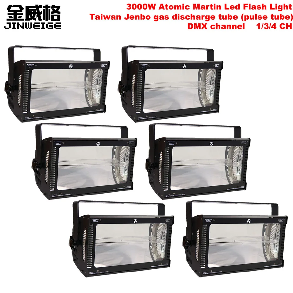 Free Shipping 6pcs/lot High Power Strobe Light Disco Flash 3000W
