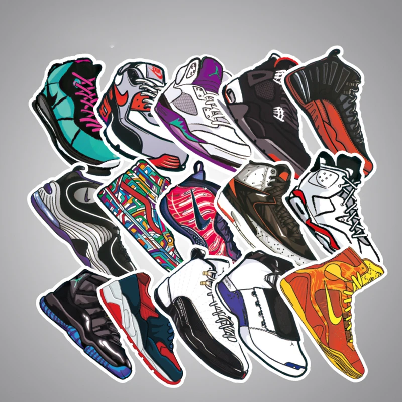 100 قطع الساخن عدم تكرار ملصقات للأطفال الكمبيوتر المحمول سيارة صائق الثلاجة التزلج أزياء الأردن الكتابة على الجدران بارد ملصقات مقاومة للما...