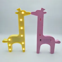 

1pcs Novelty Animal LED 3D Night Light Unicorn Flamingo Reindeer Giraffe Decoration Children's Room Bedside Lamp Kids Toy