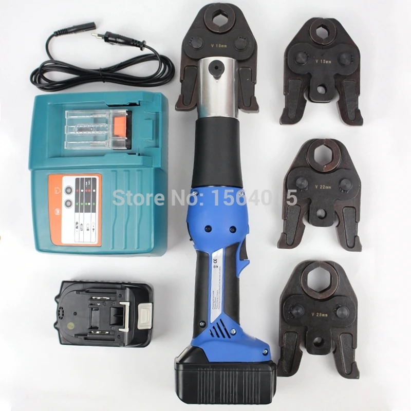 

EZ-1528 Mini Battery Pex Plumbing Tools with V15,V18,V22,V28 Jaws