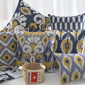 

Exotic Abstract geometric pillow s Retro Persian cushion Linen pillowcase throw pillows home decorative sofa cushions