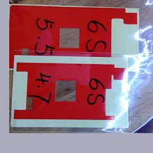 50 шт./лот красный Подсветка Стикеры Плёнки для iPhone 6 S плюс Подсветка бумаги устойчивостью к царапинам ЖК-дисплей Экран протектор