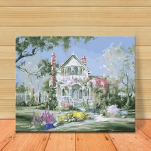 MOLEK DIY картина маслом по номерам метеоритный сад пейзаж раскраска ручная роспись плакат фотографии для гостиная домашний декор