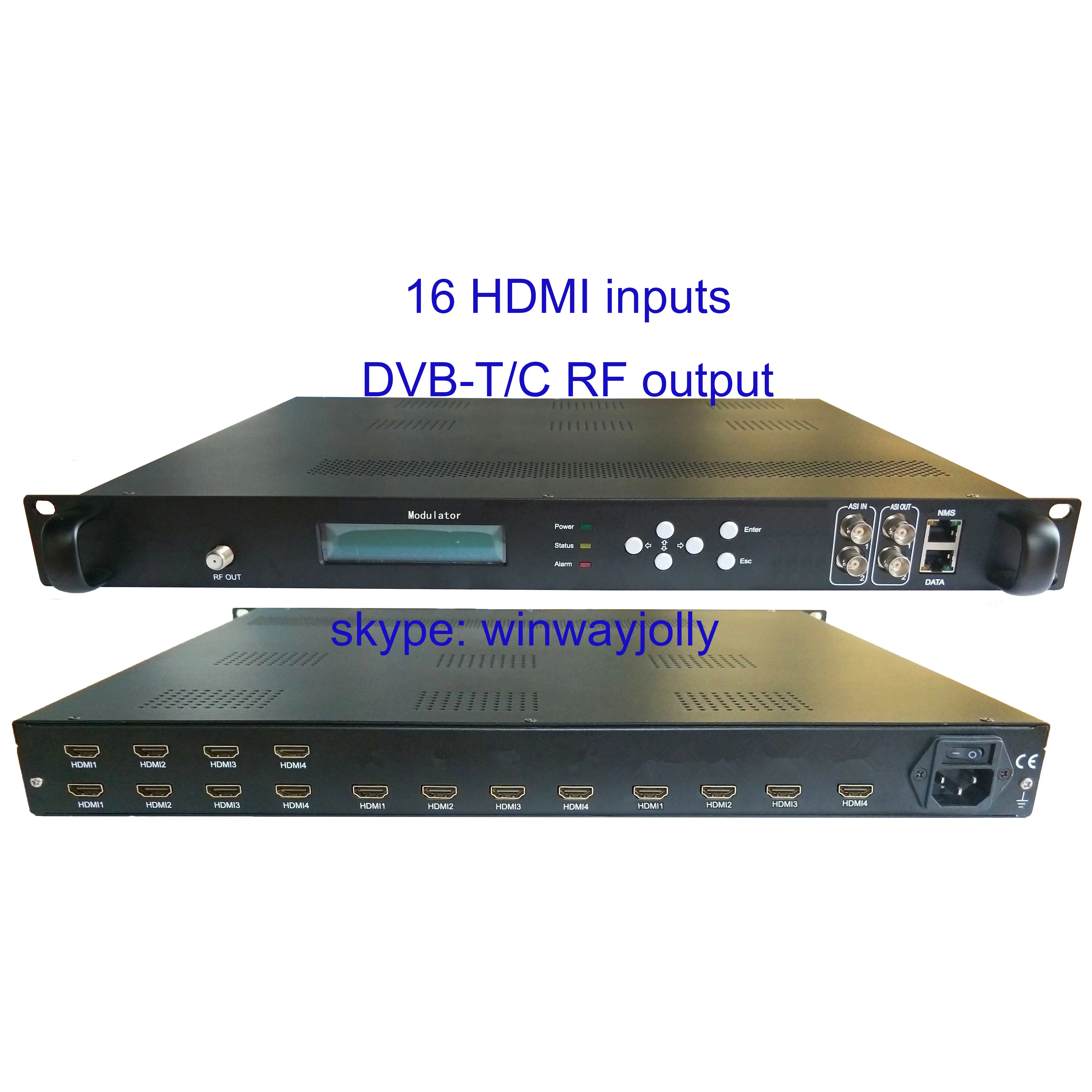1080P мульти HDMI к DVB T кодировщик модулятор цифровой ТВ головной приемник RF VEK 4782I 16/20 4