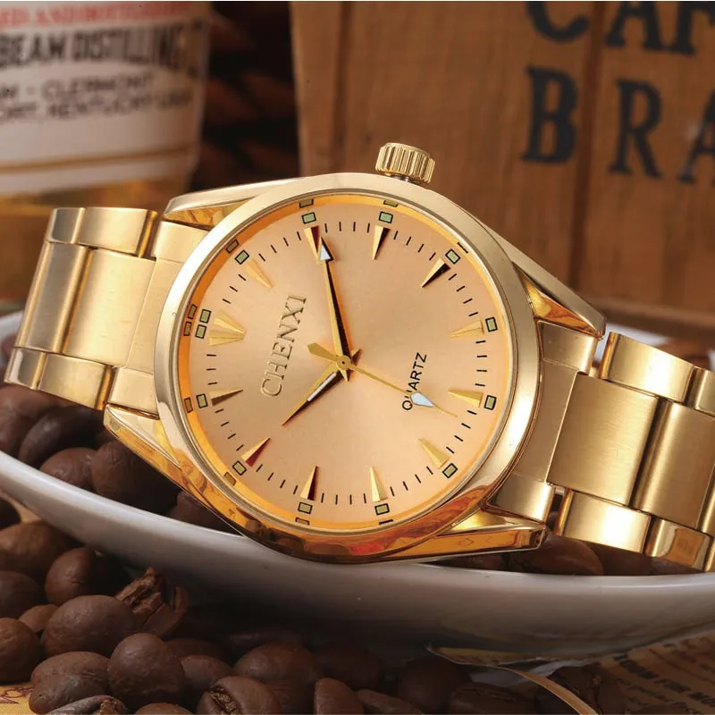 CHENXI Watch Men Top Brand Luxury Waterproof Business wristwatch Fashion Trend gold quartz automatic watch 2019 Male Clock New