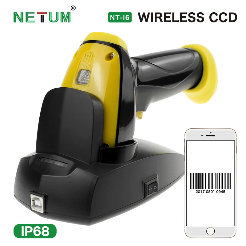 Buy NETUM NT i6 Wireless CCD Barcode Scanner IP67