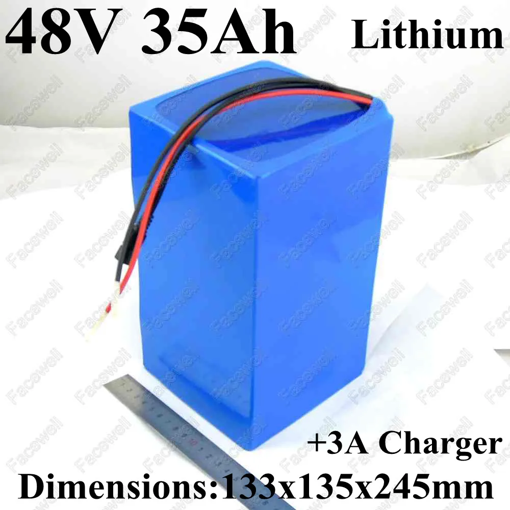

GTK 48v 35ah lithium ion electric bike battery 48v li-ion 35ah battery packs for electric fiets scooter 2000w motor + 3A charger